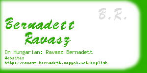 bernadett ravasz business card